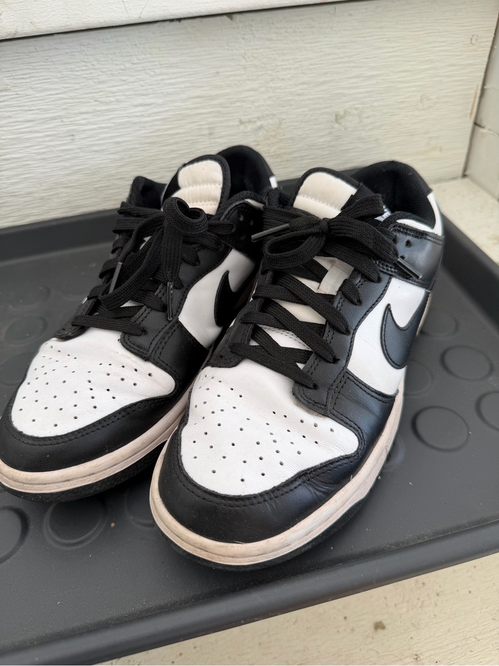 Nike Panda Black and White Low-Top Sneakers